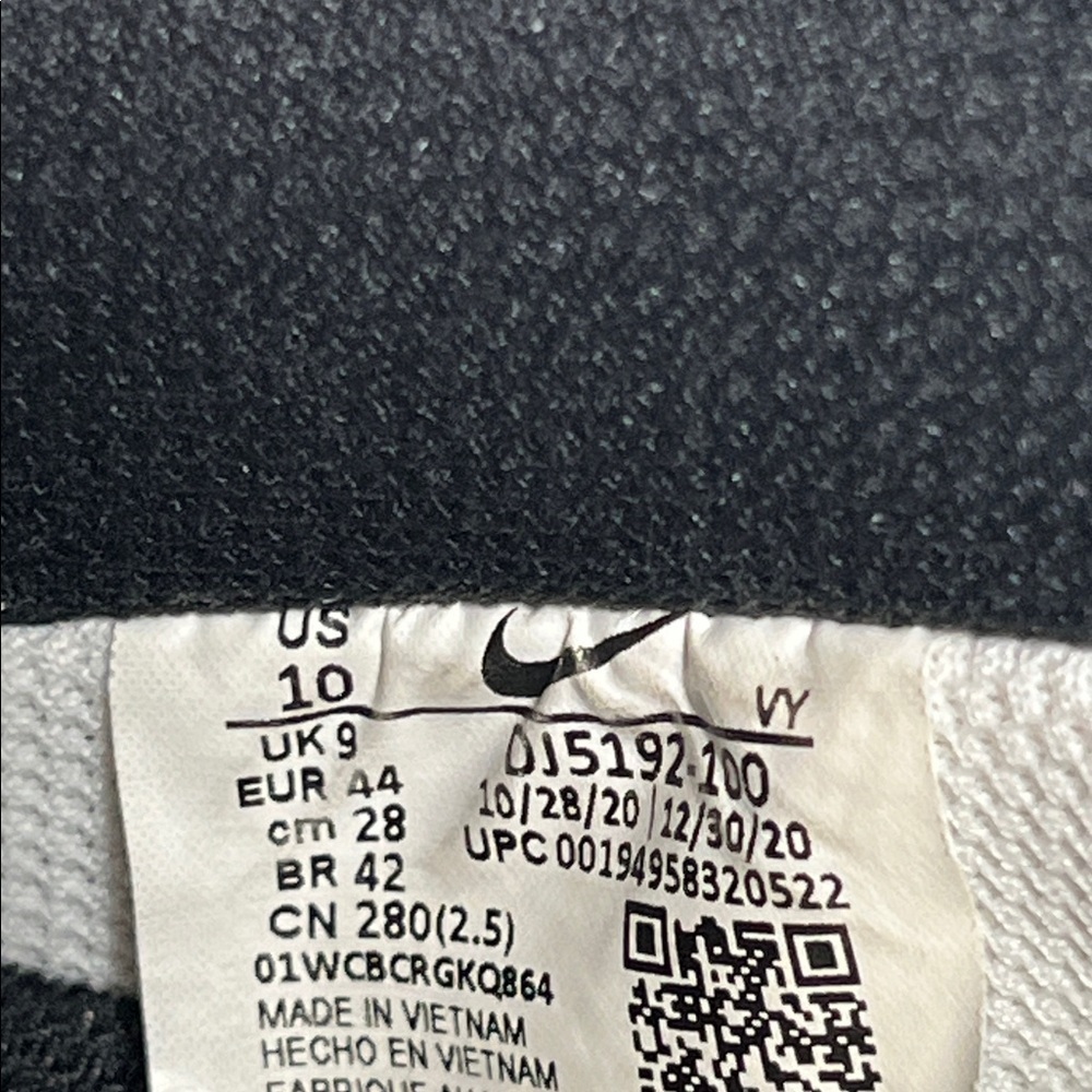 Nike Air Force 1 White and Black with Gold Accents - Picture 10 of 10